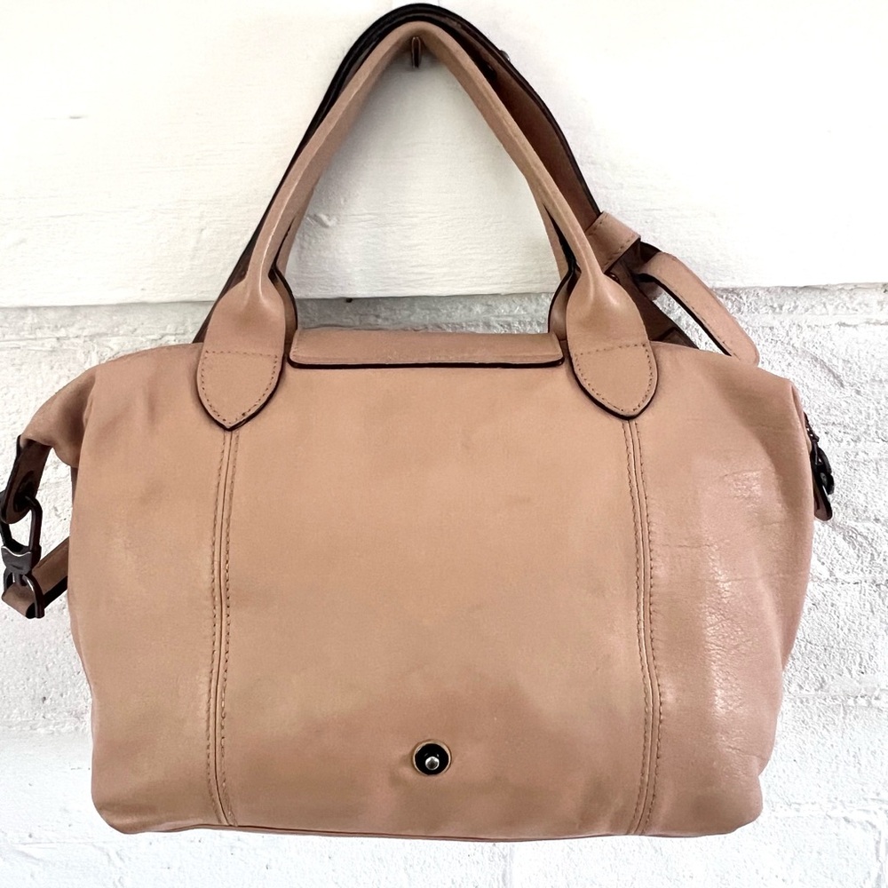 Longchamp Beige Leather Shoulder Bag - Picture 2 of 15